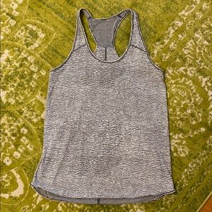 Lululemon Essential Tank, Sheer Luon Pebble Jacq
